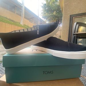 Black Toms Slip on Shoes